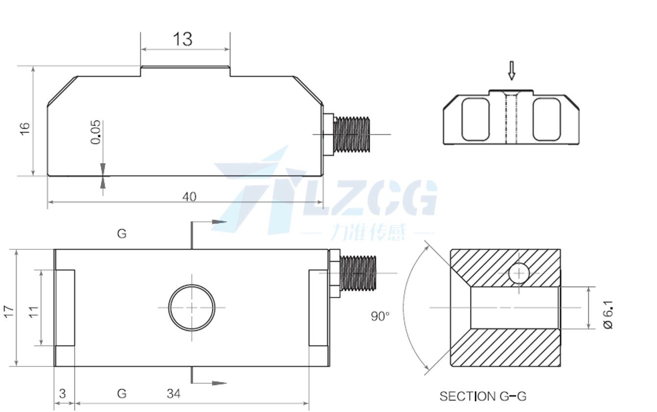 微应变式测力传感器LFQ-40P(图2)